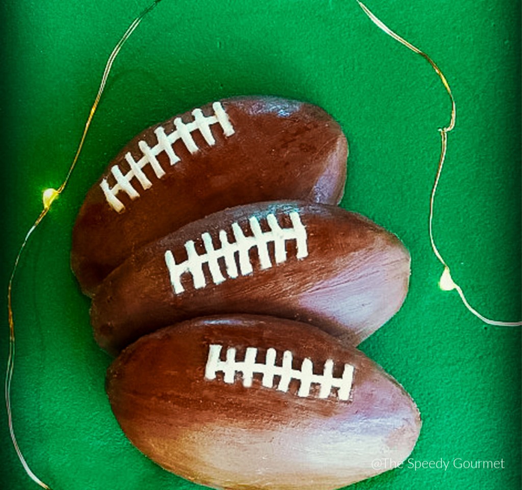 Football Shaped Cookies using Madeleines